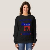 Sweatshirt Donkey Pox The Disease Destroying America   Donkey (Devant entier)