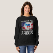 Sweatshirt Donkey Pox The Disease Destroying America Donkeypo (Devant entier)