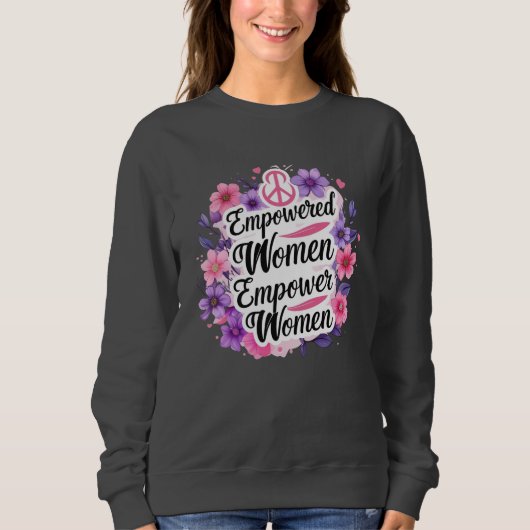 Sweatshirt Donner aux femmes les moyens d'agir (Devant)