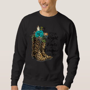 Sweatshirt Donnez À Une Fille La Bonne Paire De Bottes Leopar