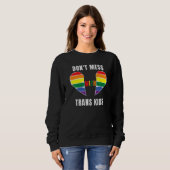 Sweatshirt Don't Mess With Trans Kids Texas Protect Trans Kid (Devant entier)