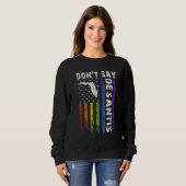 Sweatshirt Don't Say DeSantis Florida Say Gay LGBTQ Pride Ant (Devant entier)