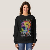Sweatshirt Dont Stop Retrievin  Golden Retriever Humor (Devant entier)