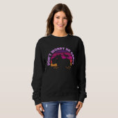 Sweatshirt DON'T WORRY BE CAPPY Cute Capybara Sunset Meme (Devant entier)