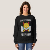 Sweatshirt Don't Worry Sleep Happy! Pajamas with cute fox sle (Devant entier)