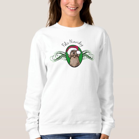 Sweatshirt Doodle chocolat de Noël (Devant)