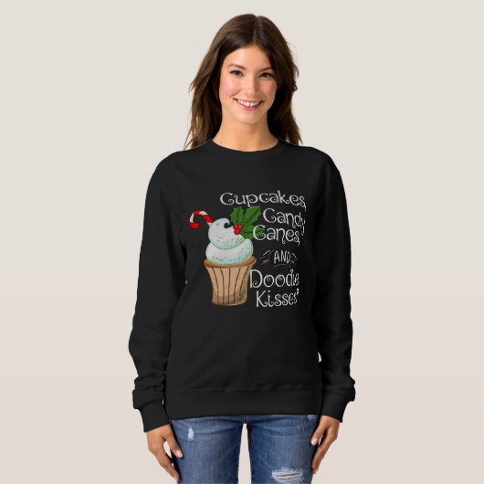 Sweatshirt Doodle Christmas  Aussiedoodle Bordoodle Sheepadoo (Devant entier)