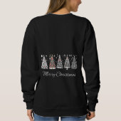 Sweatshirt Doodle de Noël Russe hiver Joyeux Noël (Dos)