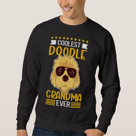 Sweatshirt Doodle Grand-mère Propriétaire de chien Goldendood (Devant)