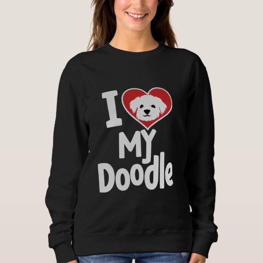 Sweatshirt Doodle Maman Doodle Papa Aime Mon Doodle (Devant)