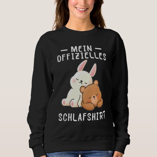 Sweatshirt Dormir Pyjamas robe de nuit Rabbit Ours (Devant)