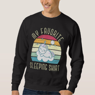 Sweatshirt Dormir Unicorne Imaginaire animal Dormir tardif Sl