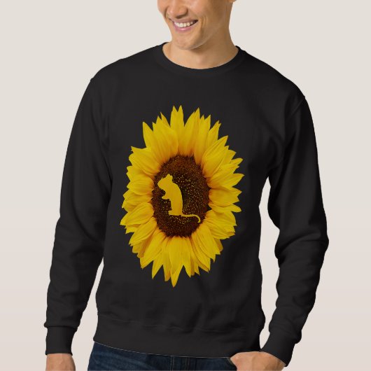 Sweatshirt Dormouse  For Women Men Rodent Animal Sunflower (Devant)