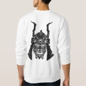 Sweatshirt dos à masque Oni de samouraï japonais K (Dos)