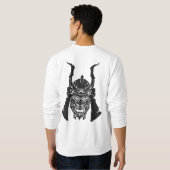 Sweatshirt dos à masque Oni de samouraï japonais K (Dos entier)