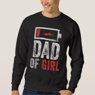Sweatshirt Dos De Fille De Fille Fête des pères Naissance De