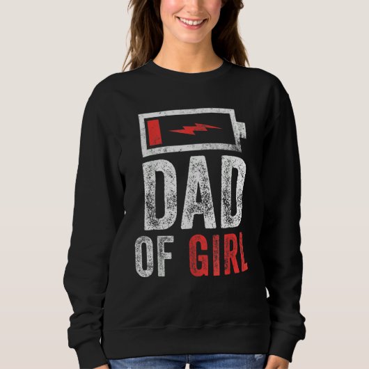 Sweatshirt Dos De Fille De Fille Fête des pères Naissance De  (Devant)