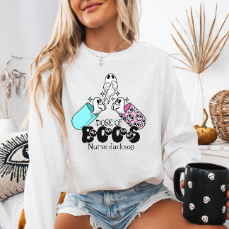 Sweatshirt Dose de Boos Infirmière personnalisée Halloween Dr