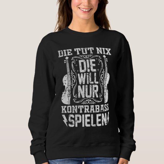 Sweatshirt Double Bass Player (Devant)