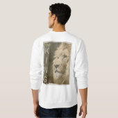 Sweatshirt Double Côté Pop Art Lion Head Moderne Élégant Mens (Dos entier)