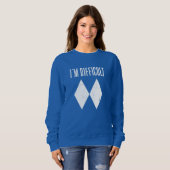 Sweatshirt Double Diamond Je suis difficile Ski Sports d'hive (Devant entier)