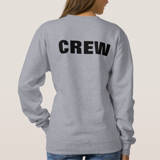 Sweatshirt Double face Design Crew Bulle Ajouter Logo Femmes (Dos)