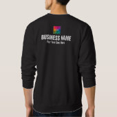 Sweatshirt Double face Impression Travail Uniforme Mens Noir (Dos)