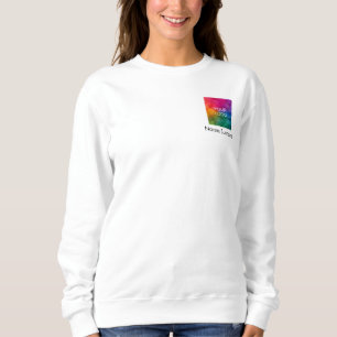 Sweatshirt Double Side Your Business Logo Ici Women's Basic
