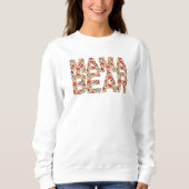 Sweatshirt Douce Maman Ours Melon Merveille (Devant)