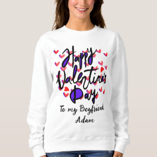 Sweatshirt douce valentine couple personnaliser personnalisée