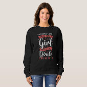 Sweatshirt Doula Birth Worker Once Upon A Time There Was A Gi (Devant entier)