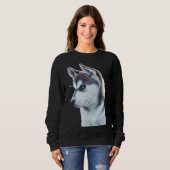Sweatshirt Doute de Husky Puppy (Devant entier)