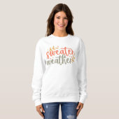 Sweatshirt Doux confortable Météo Automne moderne (Devant entier)