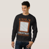 Sweatshirt Doux de Noël moche avec miroir graphique drôle X (Devant entier)