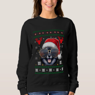 Sweatshirt Doux moche X mas Père Noël Keeshond Chien Noël