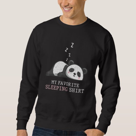 Sweatshirt Doux Sleeper Tard Panda Ours Napping Anim Sleeping (Devant)