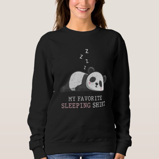 Sweatshirt Doux Sleeper Tard Panda Ours Napping Anim Sleeping (Devant)