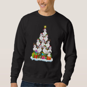 Sweatshirt Dove Bird Xmas Tree Lighting Père Noël Dove Christ