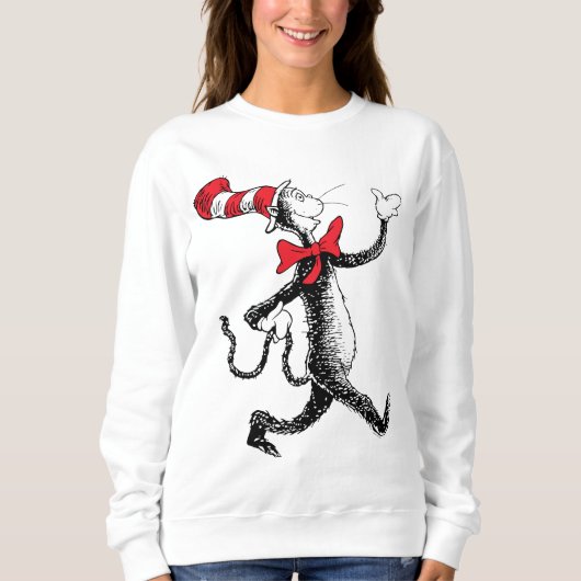 Sweatshirt Dr Seuss | Chat dans la marche des chats Casquette (Devant)