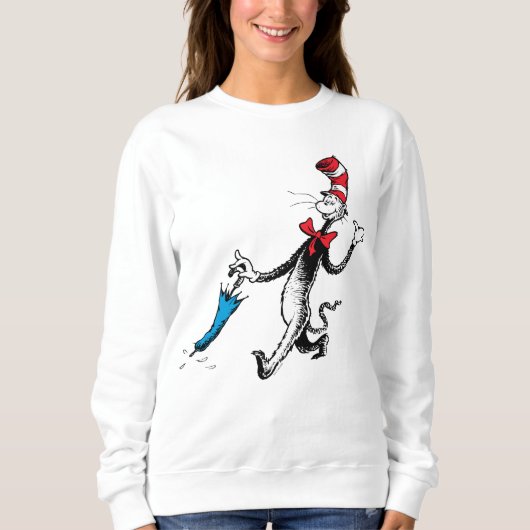 Sweatshirt Dr Seuss | Chat dans la marche des parapluies Casq (Devant)