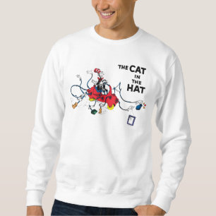 Sweatshirt Dr Seuss   Chat dans le Casquette nettoie vers le 