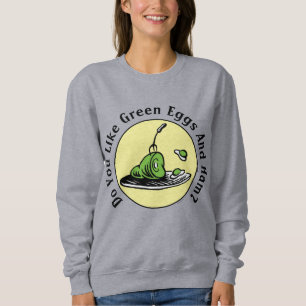 Sweatshirt Dr. Seuss   Icône d'œufs verts et jambon