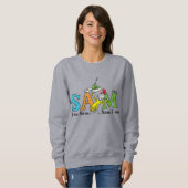 Sweatshirt Dr. Seuss | Je suis Sam. Sam je suis. (Devant entier)