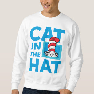 Sweatshirt Dr. Seuss Logo du Chat dans le Chapeau