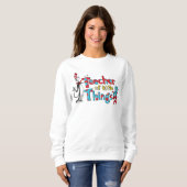 Sweatshirt Dr Seuss | Professeur de petites choses (Devant entier)