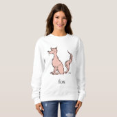 Sweatshirt Dr. Seuss | Renard Rose (Devant entier)