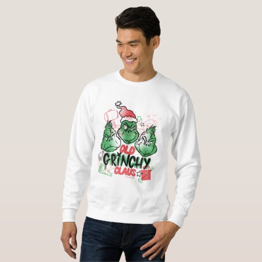 Sweatshirt Dr Seuss | Vieux Claus Grinch (Devant entier)