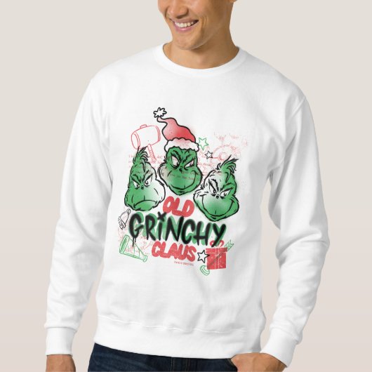 Sweatshirt Dr Seuss | Vieux Claus Grinch (Devant)
