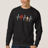 Sweatshirt Dragon Boxer Heartbeat Chien (Devant)