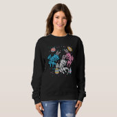 Sweatshirt Dragon Bunnies Easter Eggs  Men Women Kids Teens Y (Devant entier)